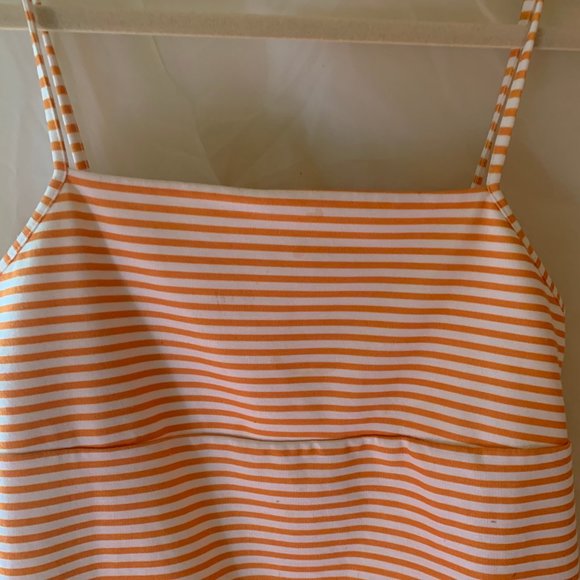 Summer dress (Medium) striped white and orange - Picture 5 of 6